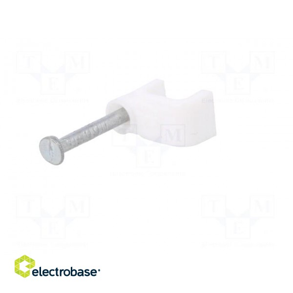 Holder | white | Application: YDYp 3x1,for flat cable | 100pcs. image 2