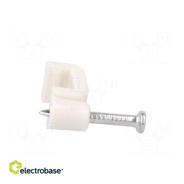 Holder | white | Application: YDYp 3x1,for flat cable | 25pcs. image 7