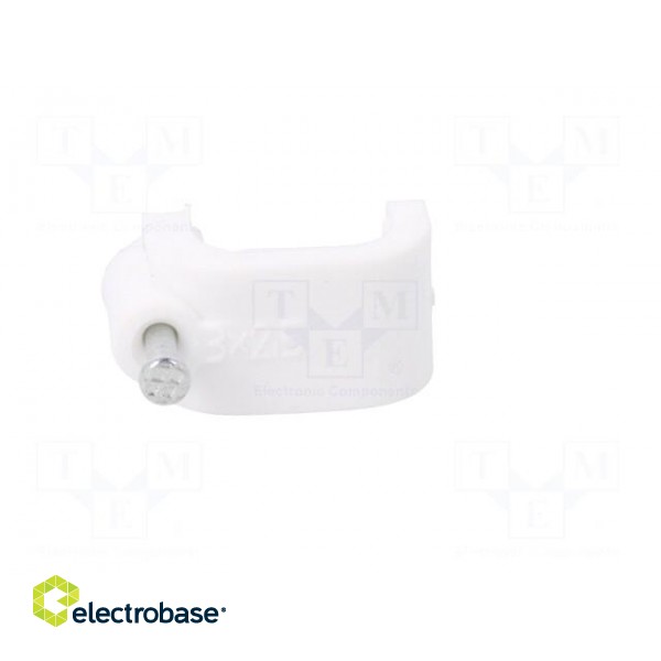 Holder | white | Application: YDYp 3x2,5,for flat cable | 100pcs. paveikslėlis 9