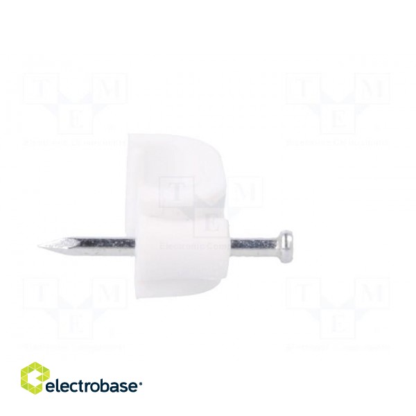 Holder | white | Application: YDYp 3x2,5,for flat cable | 100pcs. фото 7