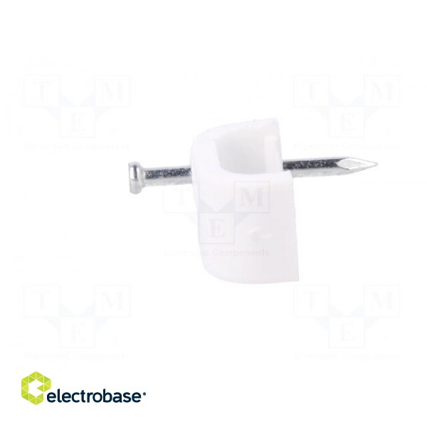 Holder | white | Application: YDYp 3x2,5,for flat cable | 100pcs. paveikslėlis 3