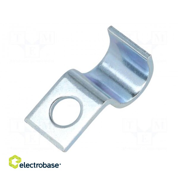 Screw mounted clamp | ØBundle : 10mm | Ømount.hole: 6mm | W: 12mm image 2