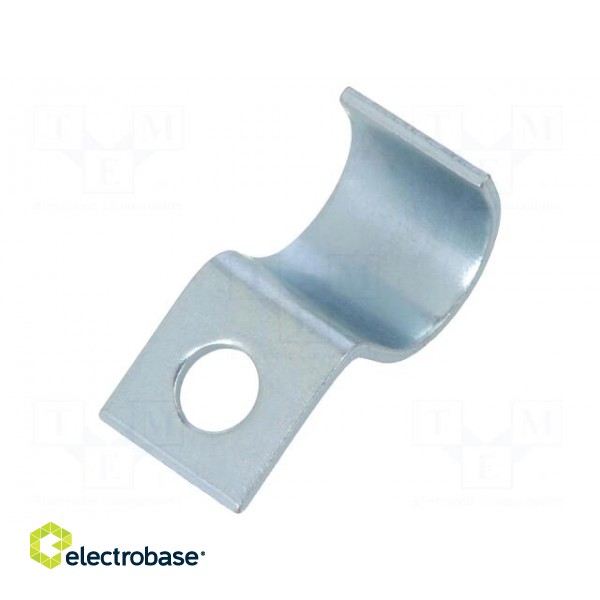 Screw mounted clamp | ØBundle : 13mm | Ømount.hole: 6mm | W: 14mm image 2