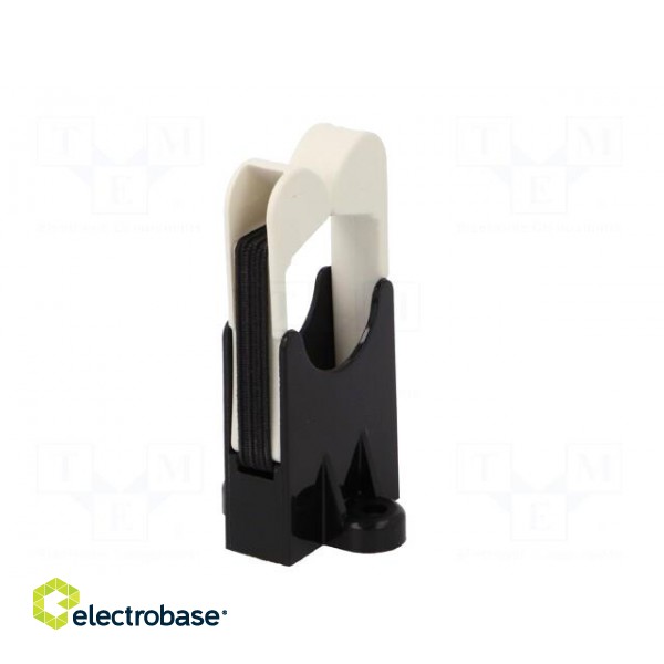 Screw mounted clamp | polyamide | black | W: 30mm | L: 28.4mm | H: 56.1mm image 6