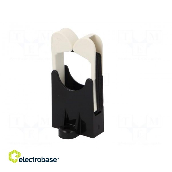 Screw mounted clamp | polyamide | black | W: 30mm | L: 28.4mm | H: 56.1mm image 8