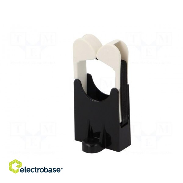 Screw mounted clamp | polyamide | black | W: 30mm | L: 28.4mm | H: 56.1mm image 4