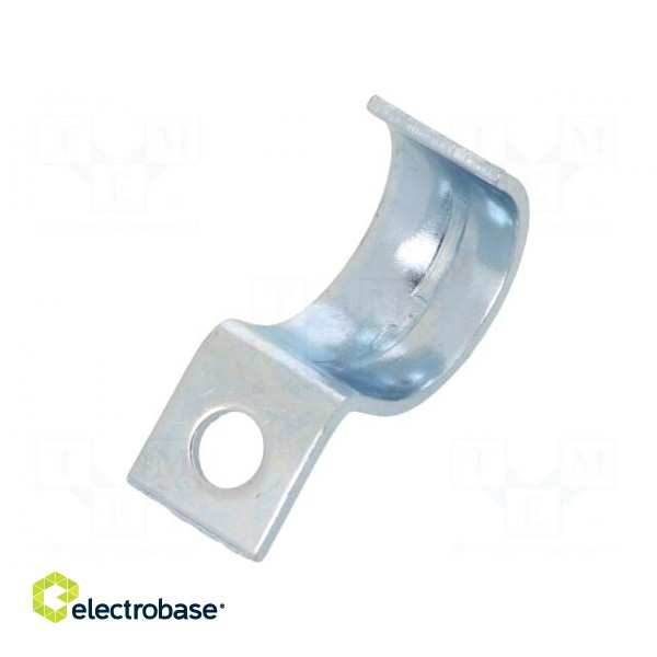 Screw mounted clamp | ØBundle : 20mm | Ømount.hole: 6mm | W: 14mm image 2