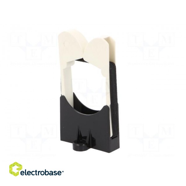 Screw mounted clamp | polyamide | black | W: 30mm | L: 41.7mm | H: 72.6mm image 8