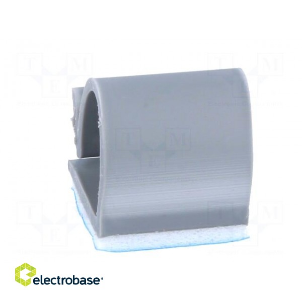 Self-adhesive cable holder | PVC | grey | 13.2mm image 9
