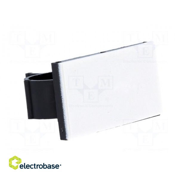 Self-adhesive cable holder | 16.5÷20.1mm | polyamide | black фото 4