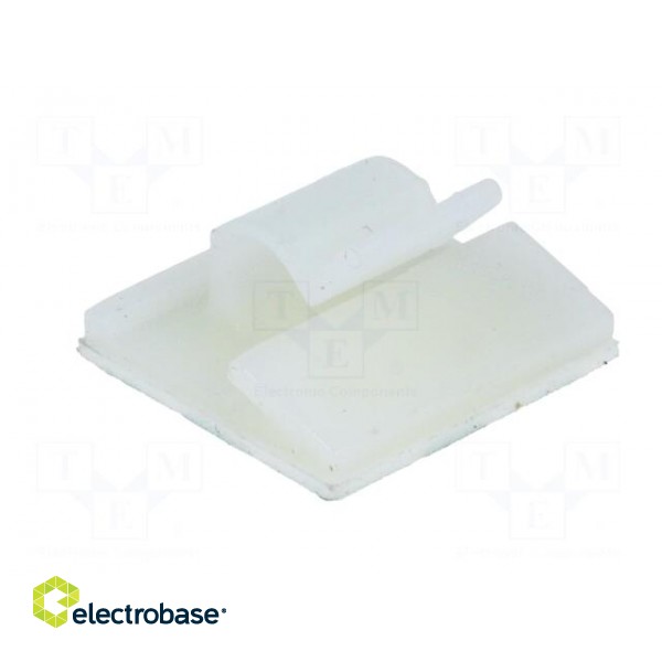 Self-adhesive cable holder | 6mm | polyamide | natural | UL94V-2 image 8
