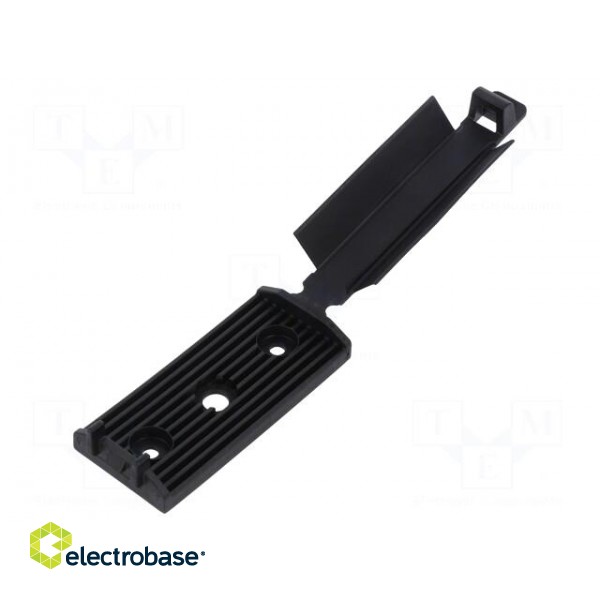Self-adhesive cable holder | polyamide | black image 1