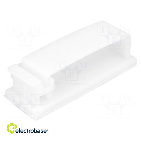 Self-adhesive cable holder | polyamide | natural | UL94V-2