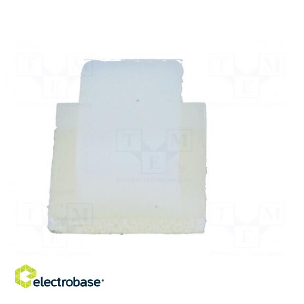 Self-adhesive cable holder | polyamide | natural | UL94V-2 paveikslėlis 5