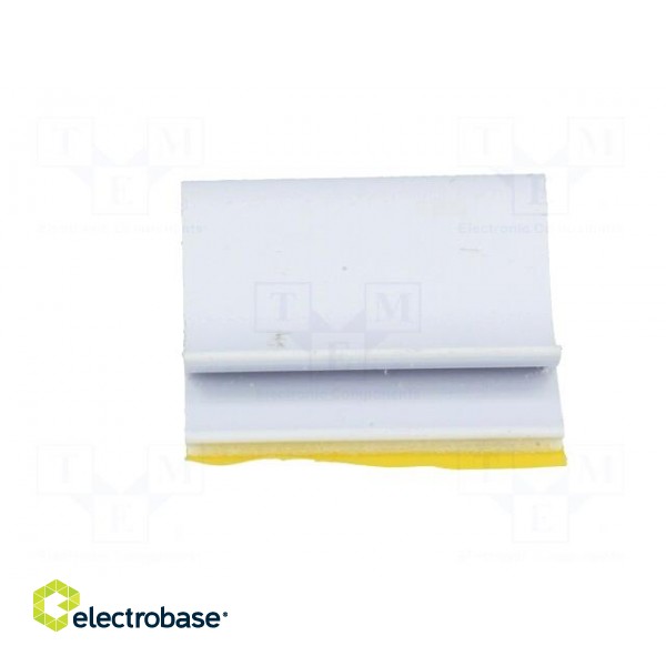 Self-adhesive cable holder | PVC | grey paveikslėlis 9