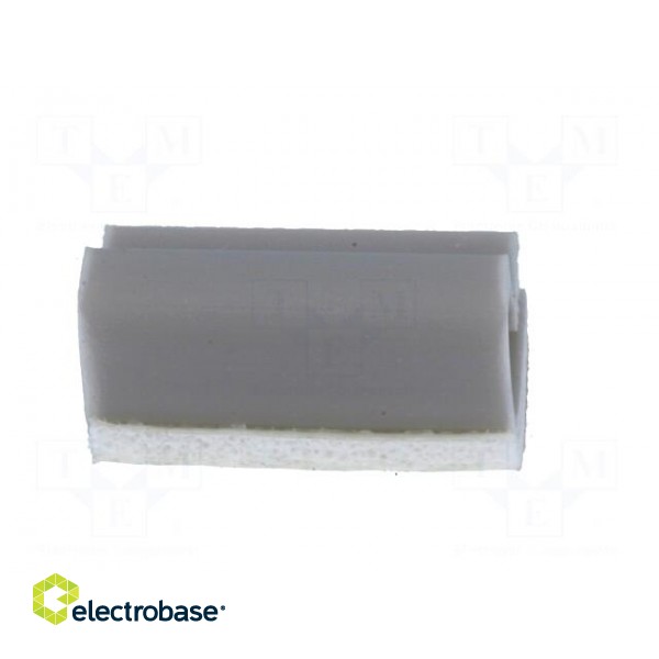 Self-adhesive cable holder | PVC | grey paveikslėlis 5