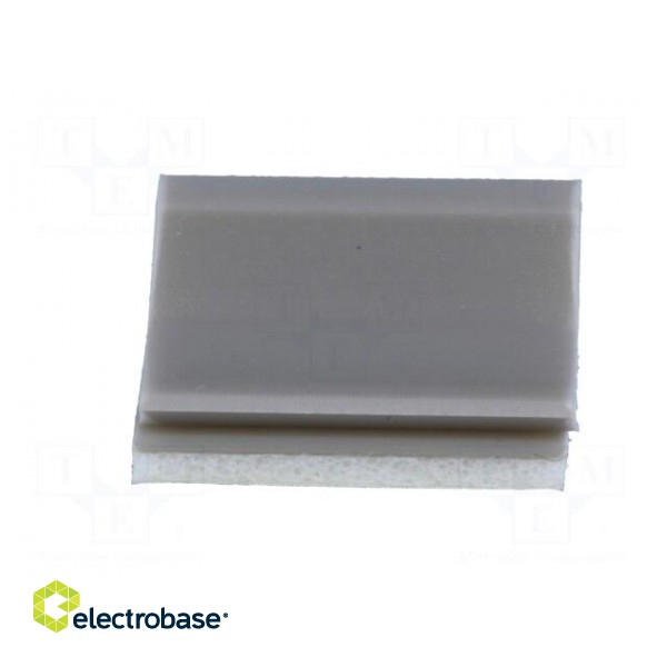 Self-adhesive cable holder | PVC | grey paveikslėlis 9