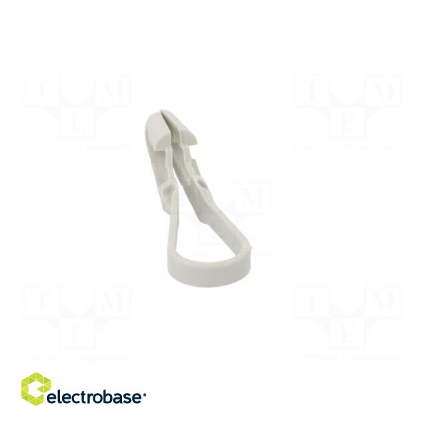 Cable strap clip | ØBundle : 3÷13mm | W: 4mm | polyamide | light grey image 9