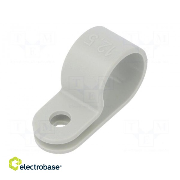 Fixing clamp | Cable P-clips | ØBundle : 12.5mm | W: 10mm | polyamide image 1