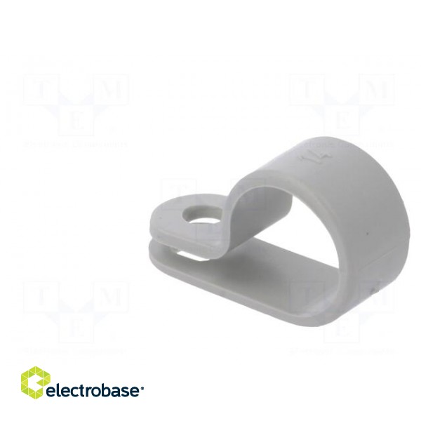 Fixing clamp | Cable P-clips | ØBundle : 14mm | W: 10mm | polyamide image 4