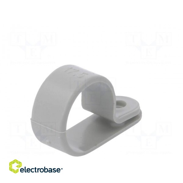 Fixing clamp | Cable P-clips | ØBundle : 17.5mm | W: 10mm | polyamide image 6