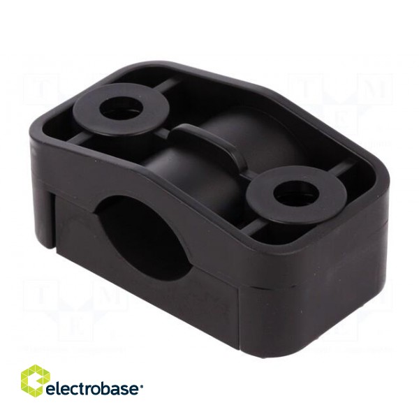 Fixing clamp | Cable P-clips | ØBundle : 17÷27mm | polyamide | black фото 1