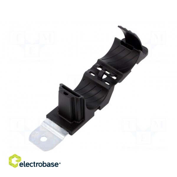 Fixing clamp | Cable P-clips | ØBundle : 19.4÷36mm | W: 34.9mm | black image 1