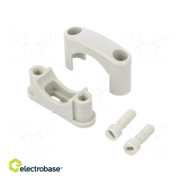 Fixing clamp | Cable P-clips | ØBundle : 22÷34mm | W: 18mm | L: 62mm image 1