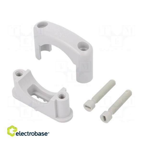 Fixing clamp | Cable P-clips | ØBundle : 32÷45mm | W: 21mm | L: 77mm image 1