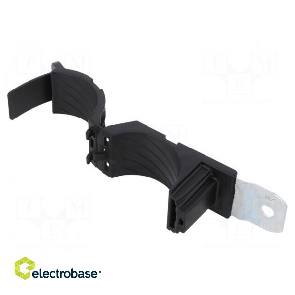 Fixing clamp | Cable P-clips | ØBundle : 36÷51mm | W: 34.9mm | black paveikslėlis 1