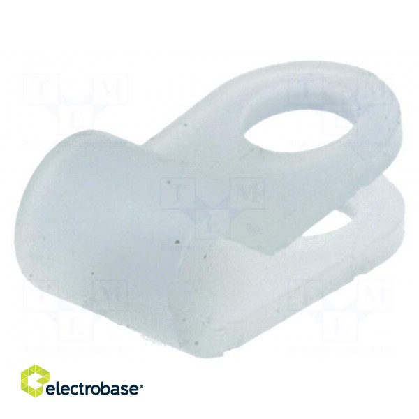 Fixing clamp | Cable P-clips | ØBundle : 3mm | polyamide | natural image 5