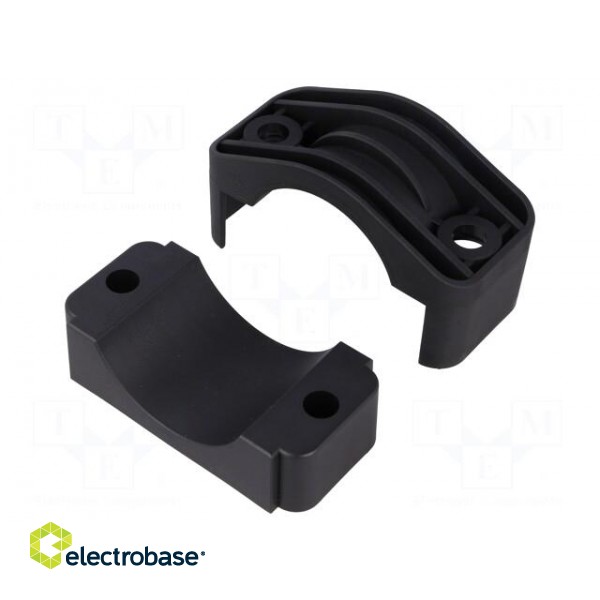 Fixing clamp | Cable P-clips | ØBundle : 47÷73mm | polyamide | black image 2
