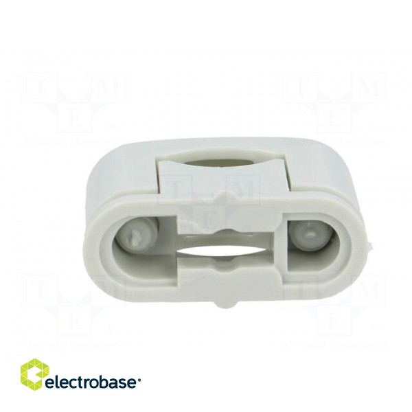 Fixing clamp | Cable P-clips | ØBundle : 5÷14mm | W: 12mm | light grey image 5
