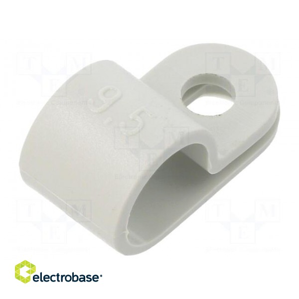 Fixing clamp | Cable P-clips | ØBundle : 9.5mm | W: 10mm | polyamide фото 1