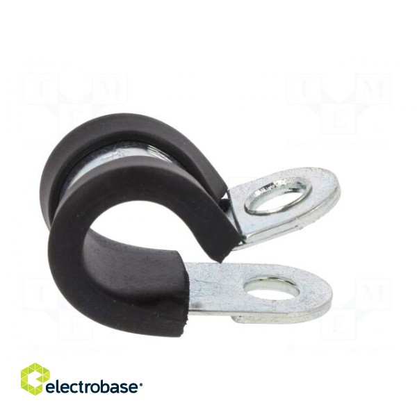 Fixing clamp | ØBundle : 11mm | W: 15mm | steel | Cover material: EPDM фото 7