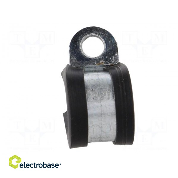 Fixing clamp | ØBundle : 12mm | W: 12mm | steel | Ømount.hole: 5.3mm image 5