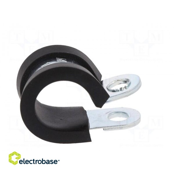 Fixing clamp | ØBundle : 13mm | W: 12mm | steel | Cover material: EPDM image 7