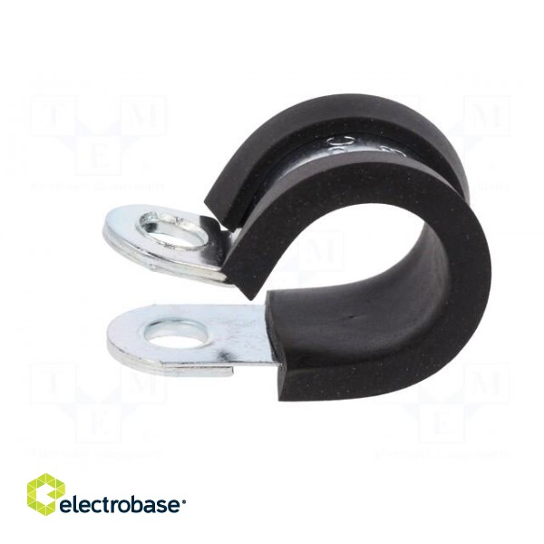 Fixing clamp | ØBundle : 13mm | W: 12mm | steel | Cover material: EPDM image 3