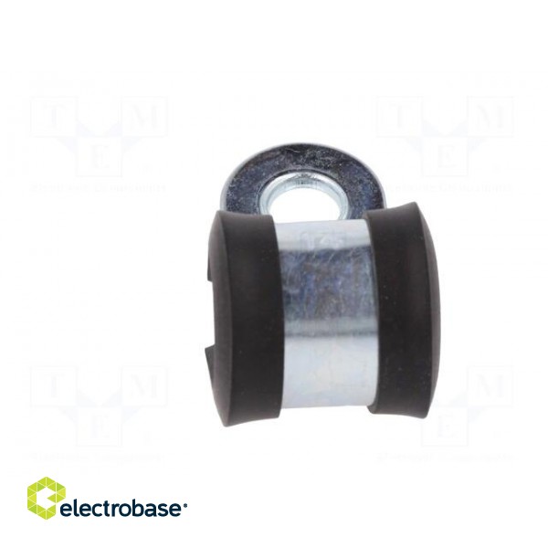 Fixing clamp | ØBundle : 14mm | W: 20mm | steel | Cover material: EPDM image 5