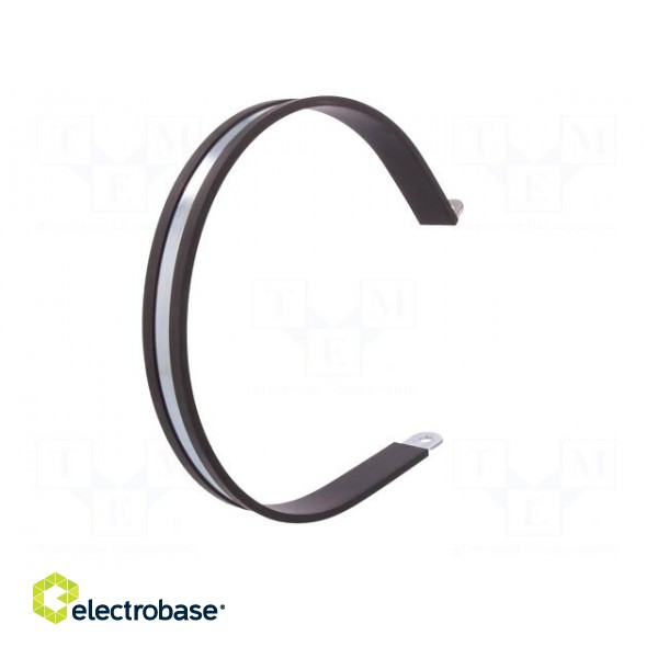 Fixing clamp | ØBundle : 160mm | W: 20mm | steel | Cover material: EPDM фото 6