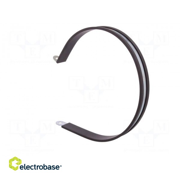 Fixing clamp | ØBundle : 160mm | W: 20mm | steel | Cover material: EPDM image 4