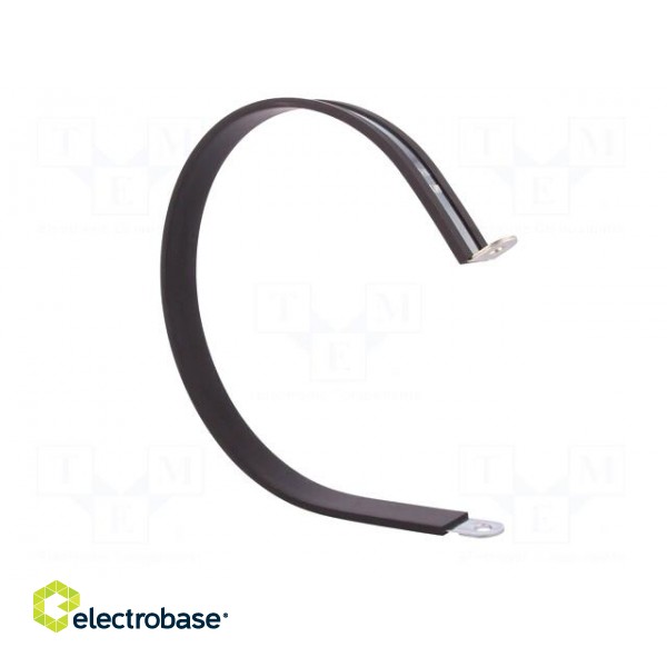 Fixing clamp | ØBundle : 160mm | W: 20mm | steel | Cover material: EPDM image 8