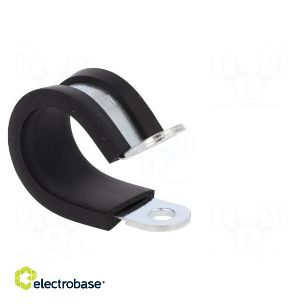 Fixing clamp | ØBundle : 18mm | W: 12mm | steel | Cover material: EPDM image 8