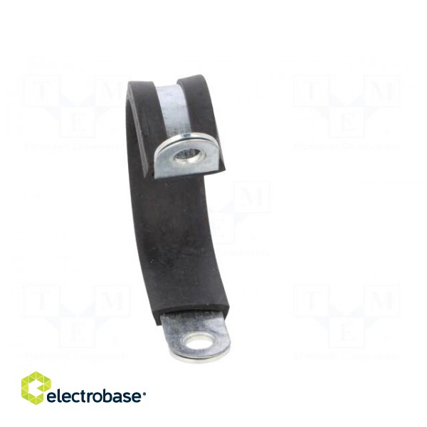 Fixing clamp | ØBundle : 21mm | W: 17mm | steel | Cover material: EPDM image 9