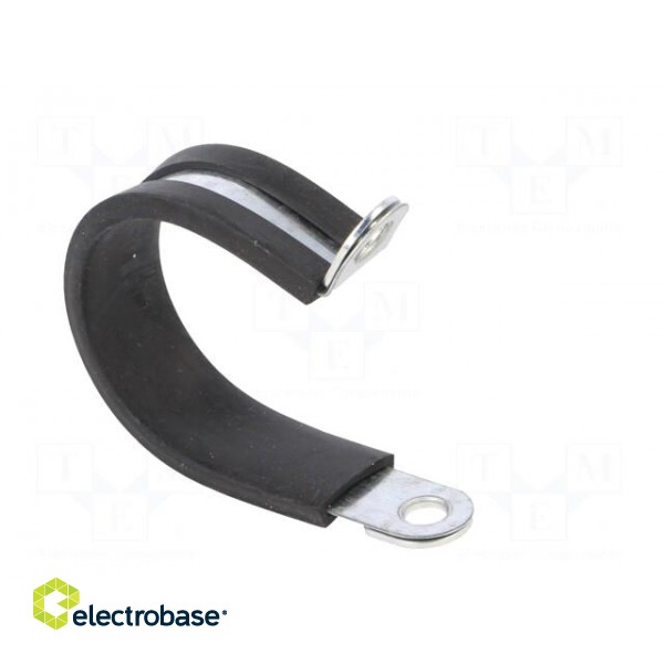 Fixing clamp | ØBundle : 21mm | W: 17mm | steel | Cover material: EPDM image 8