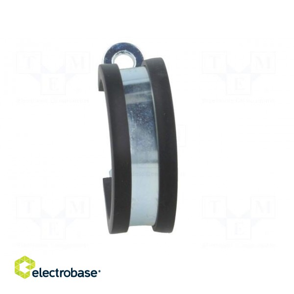 Fixing clamp | ØBundle : 30mm | W: 12mm | steel | Cover material: EPDM image 5