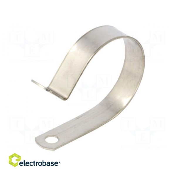 Fixing clamp | ØBundle : 32mm | W: 12.7mm | stainless steel