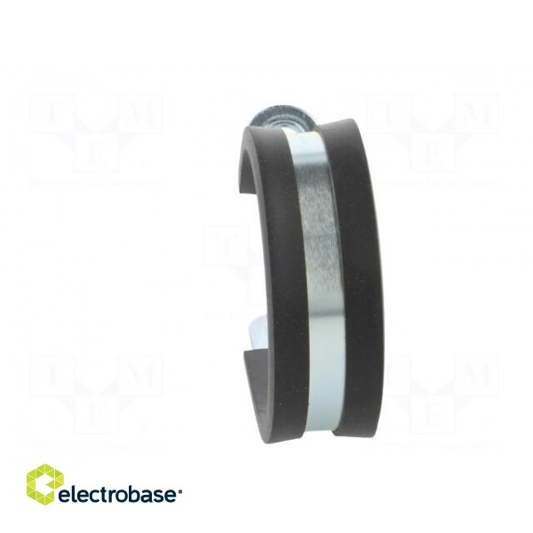 Fixing clamp | ØBundle : 40mm | W: 15mm | steel | Cover material: EPDM image 5