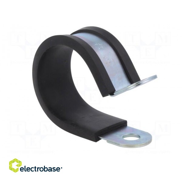Fixing clamp | ØBundle : 42mm | W: 25mm | steel | Cover material: EPDM image 8