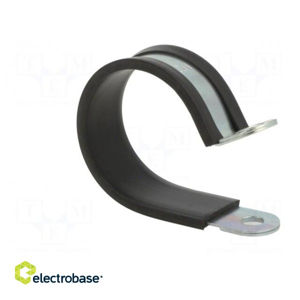Fixing clamp | ØBundle : 45mm | W: 20mm | steel | Cover material: EPDM image 8